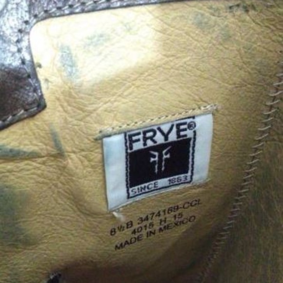 Frye Janis Shield Tall Boot Brown Leather 8.5 B - Picture 8 of 8